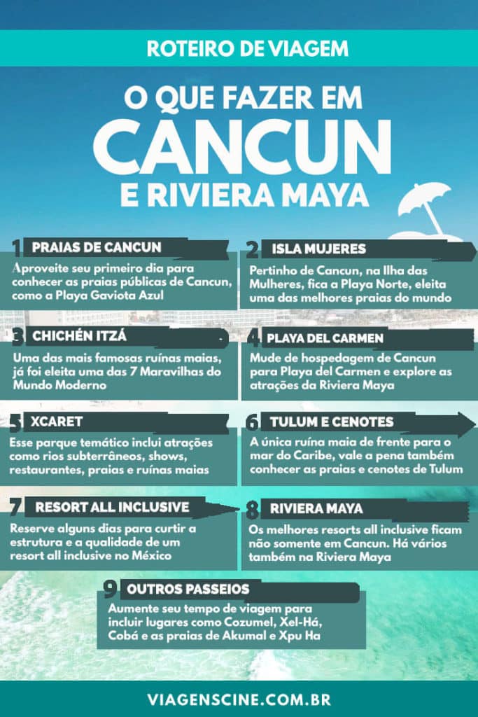 O que fazer em Cancun e Riviera Maya - Roteiro de Viagem de 5, 7 ou 15 dias