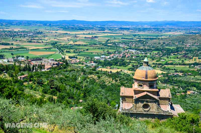 O entorno de Cortona, cidade onde foi filmada a história do filme