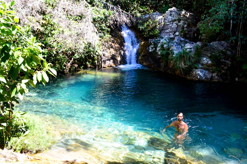 Cachoeira Santa Bárbara e Cachoeira da Capivara: Chapada dos Veadeiros, Cavalcante