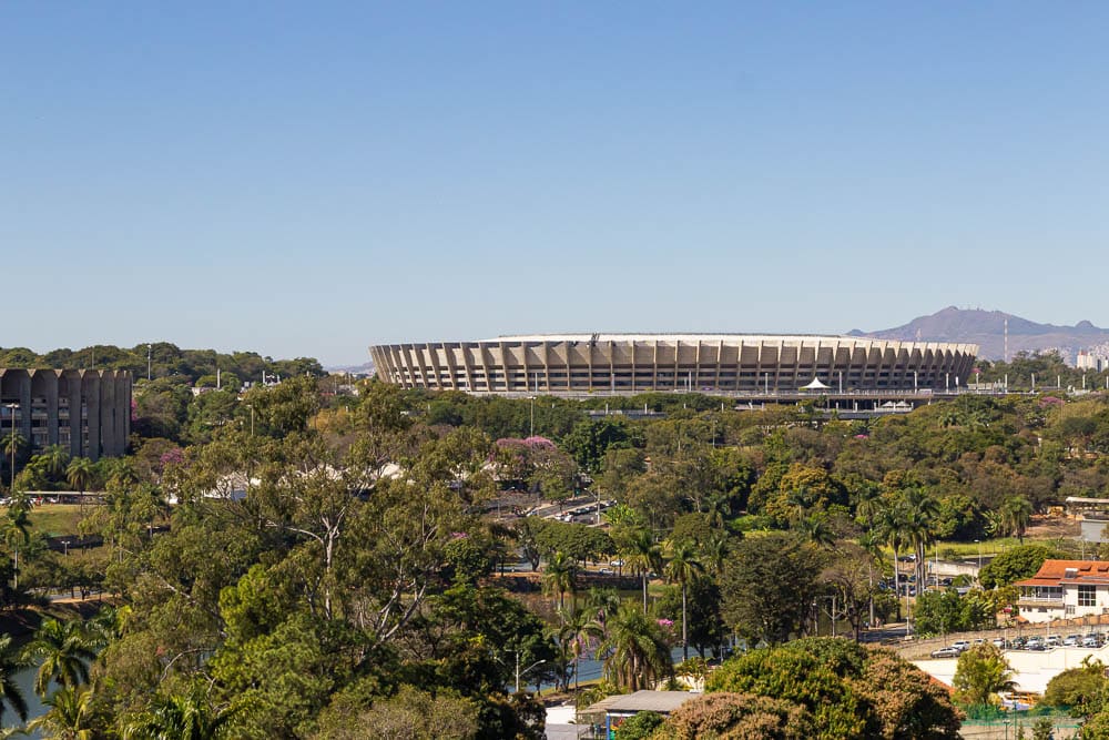 O Mineirão visto da roda gigante do Parque Guanabara