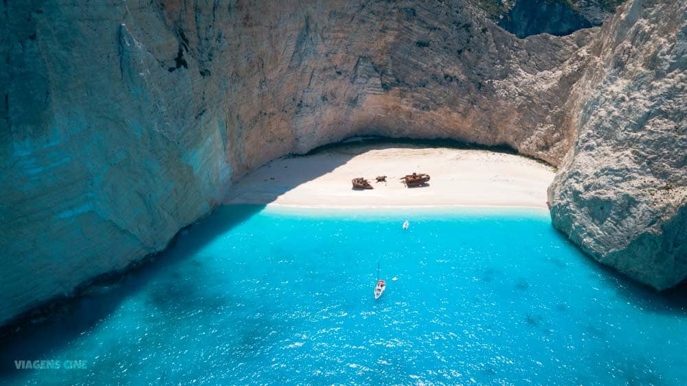 O que fazer na Grécia: Ilha de Zakynthos e a Navagio Beach